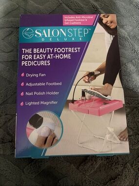 Salon Step Deluxe Portable Pedicure Footrest - Pink